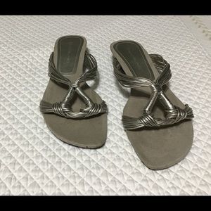 Bandolino Gladiator Knot Silver Slides